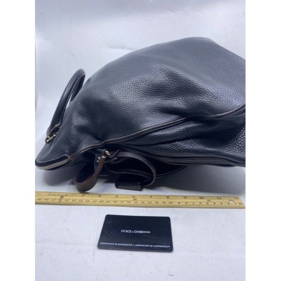 Dolce And Gabbana Miss Catch Fold Over Tote Black Leather Cross Body Bag - Picture 7 of 12